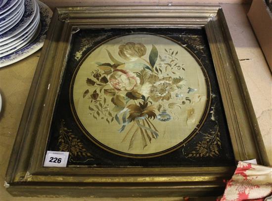 Regency silkwork picture